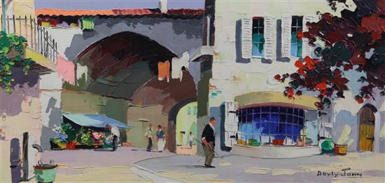 § Cecil Rochfort DOyly John (1906-1993) St Paul de Vence between Nicé and Cannes 14 x 28in.
